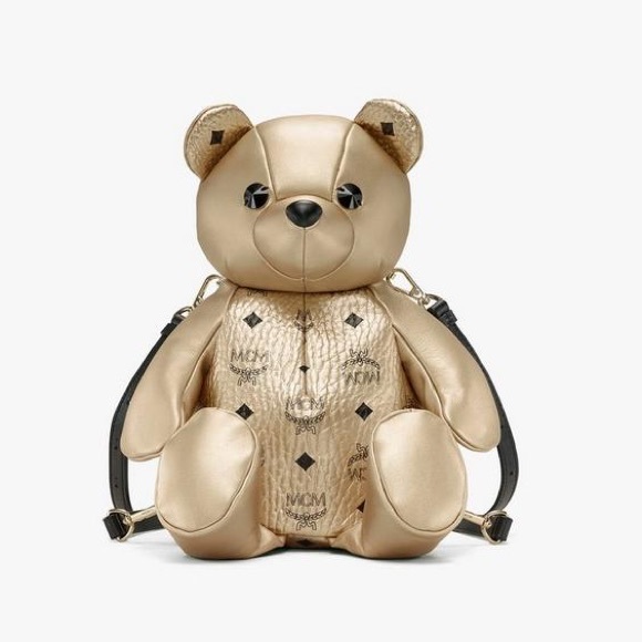 mcm teddy bear backpack